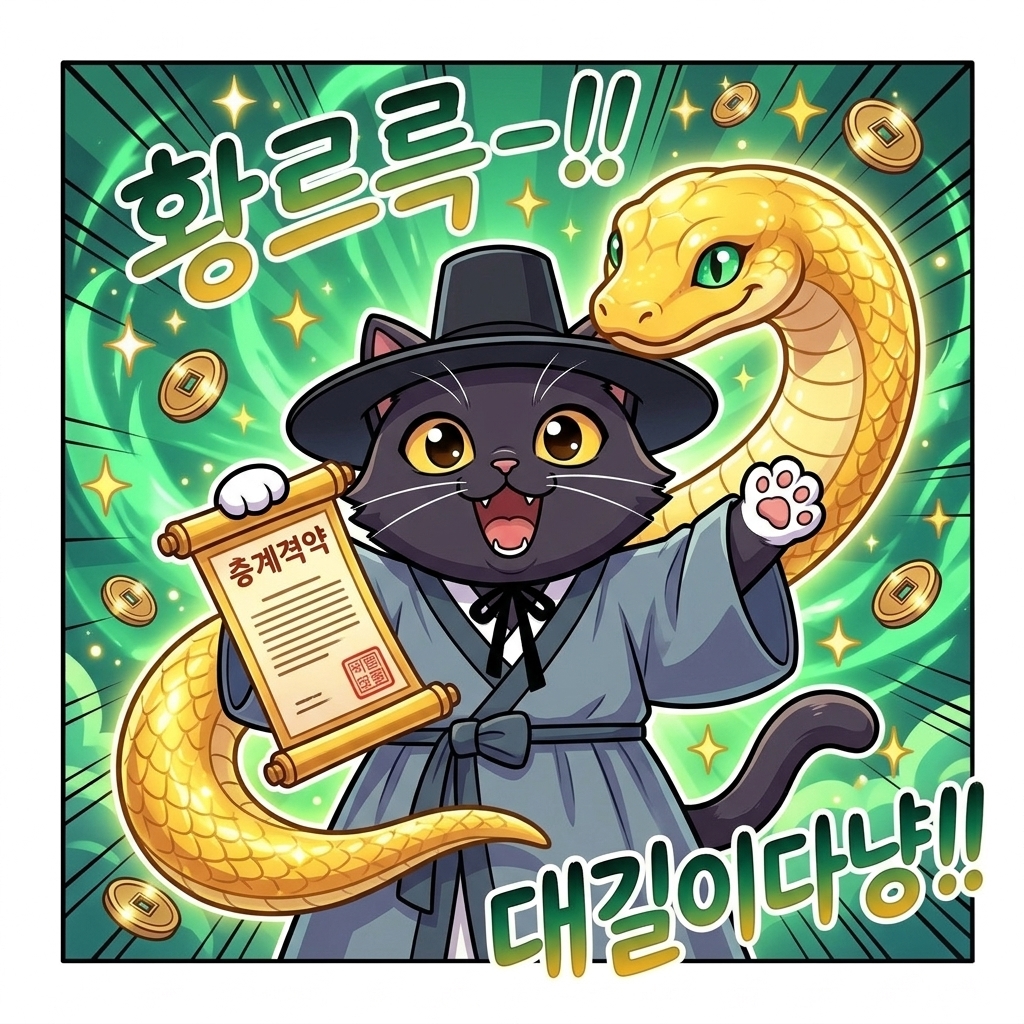 뱀꿈·구렁이꿈 해몽: 큰 황금구렁이 꿈·백사·뱀에게 물리는 꿈 15대 재물·태몽 대조표
