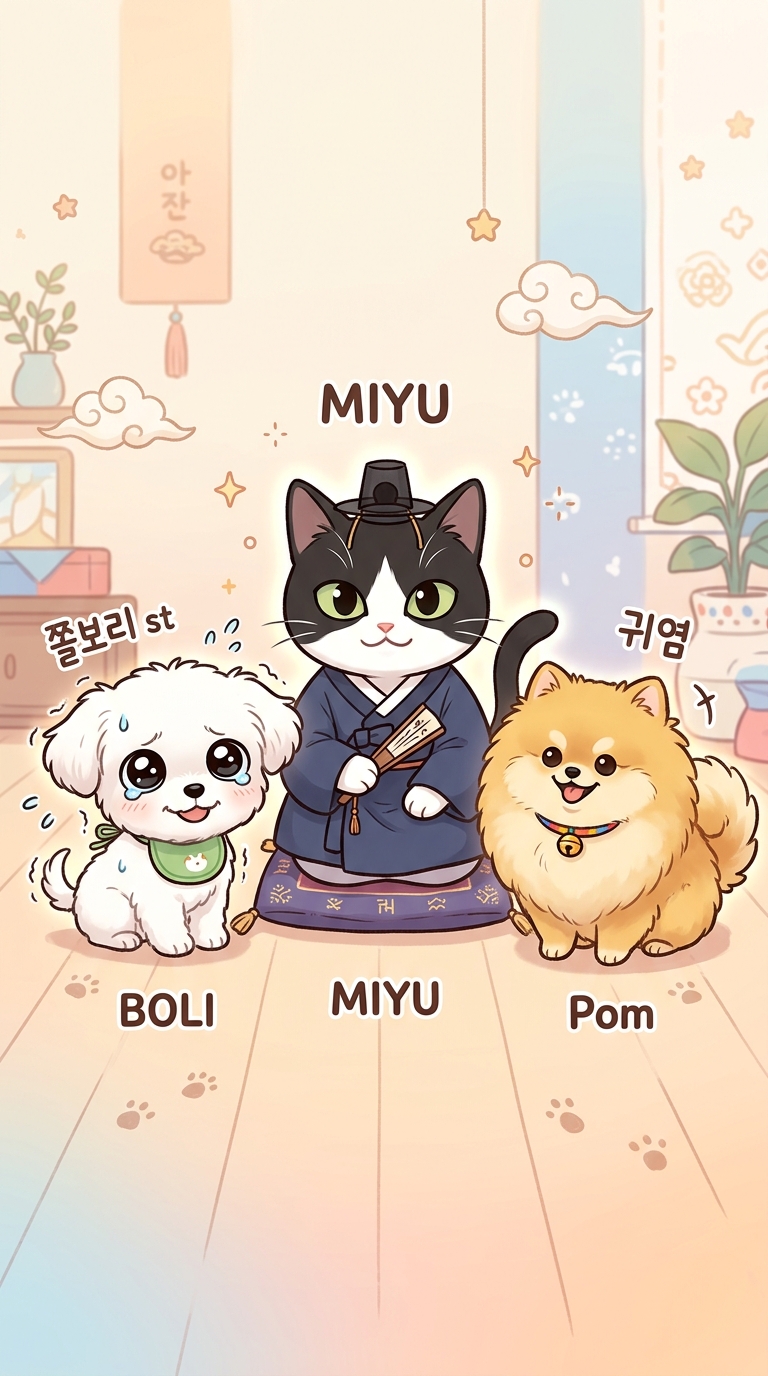 미유 × 쫄보리 × 귀염 크루